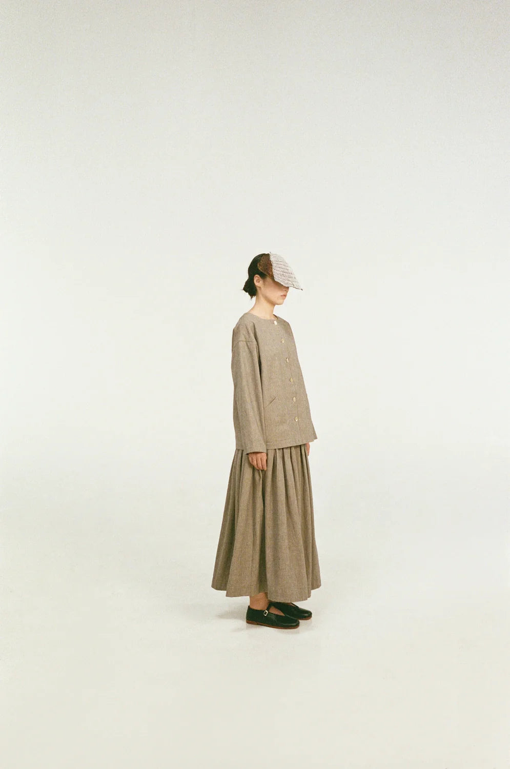 unisecon skirts – weaving and collaging by hand