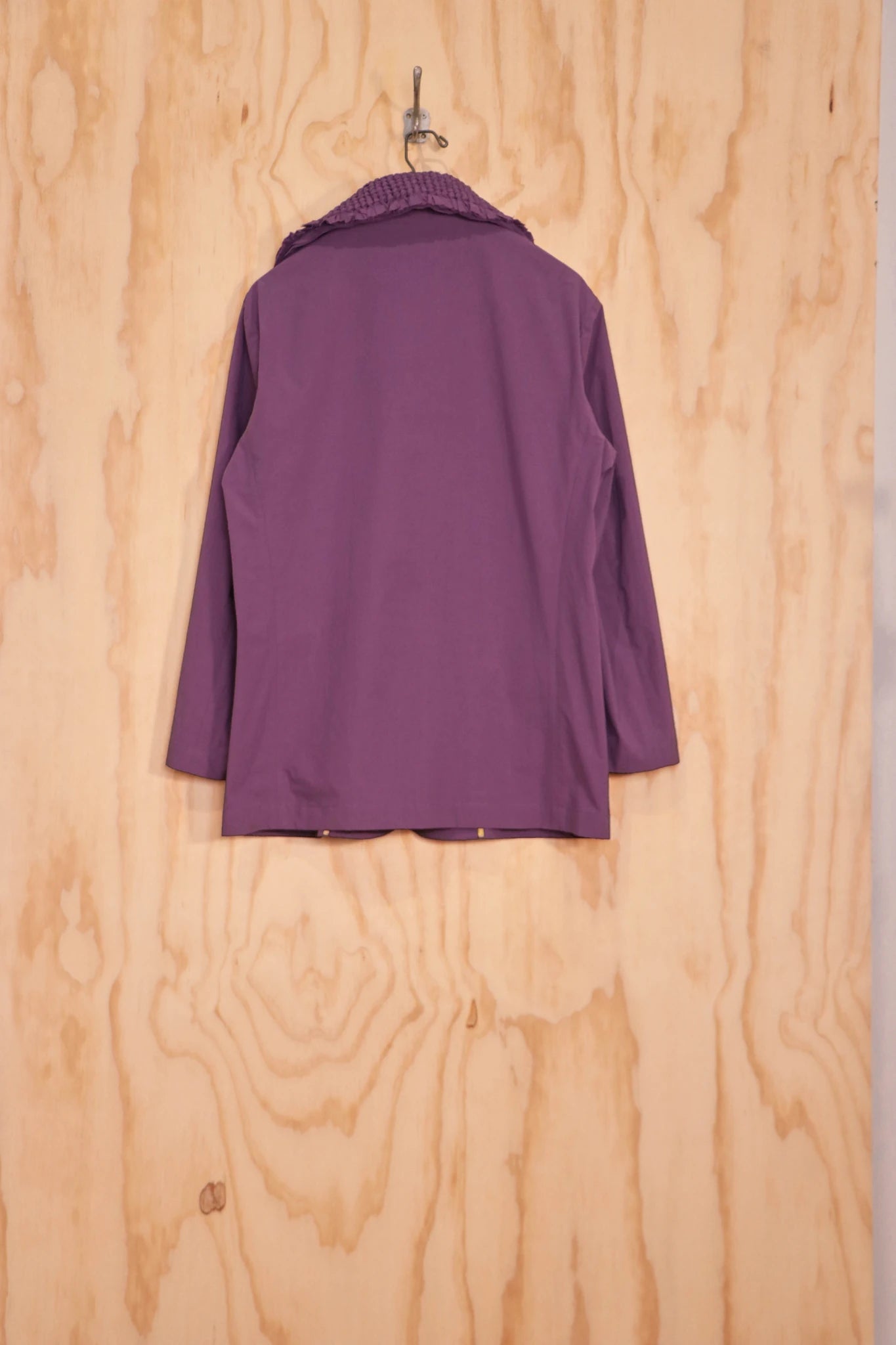 Back view of Kayo Top in purple organic-cotton
