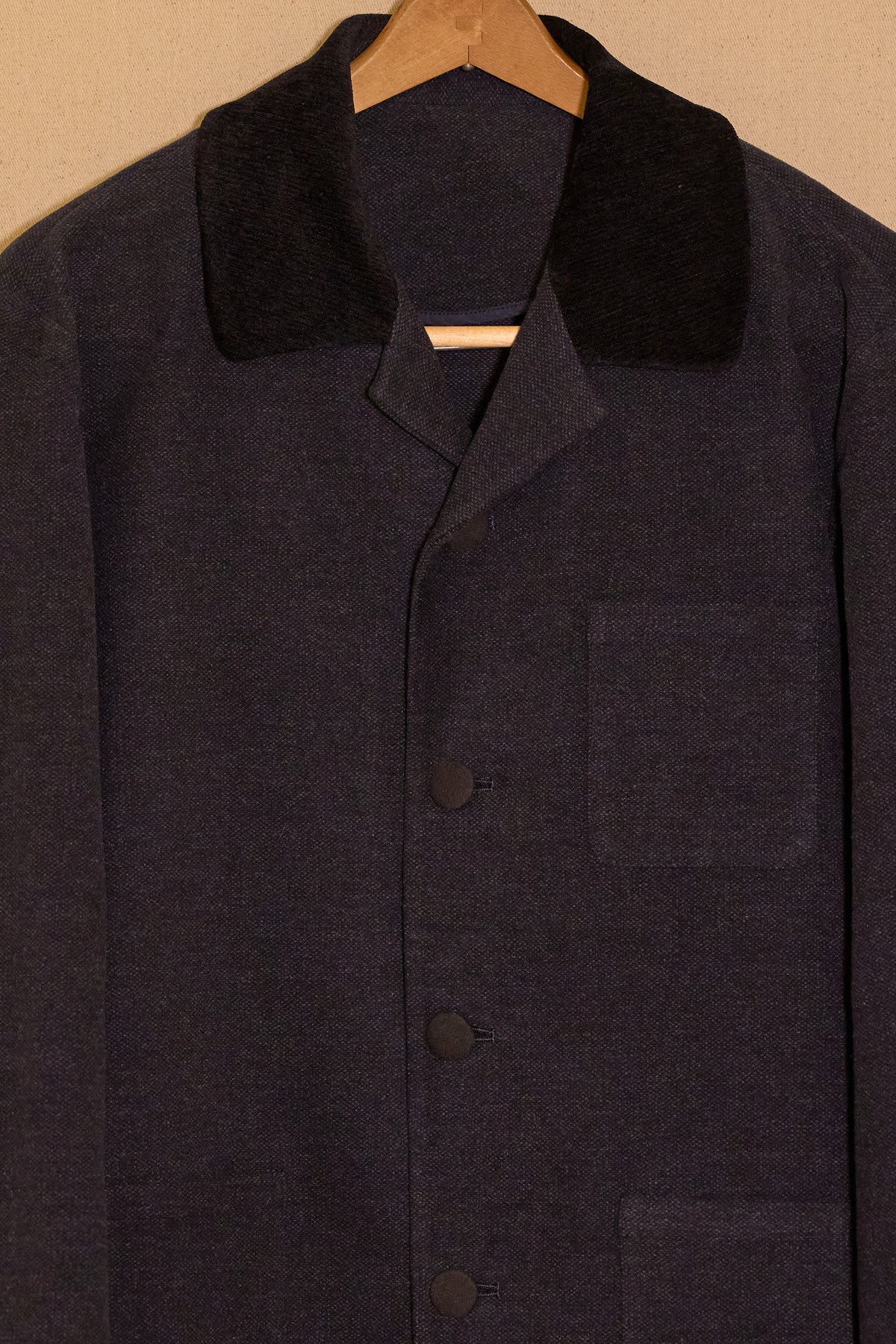 UNSIECON Ace jacket in blue detail view