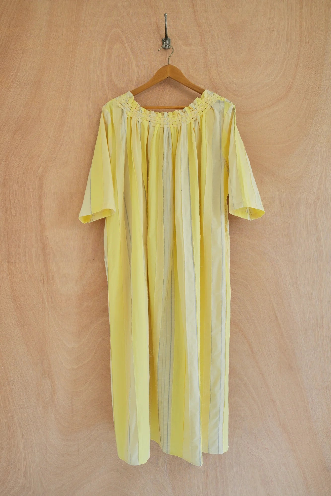 UNISECON Mavis dress in yellow, front view