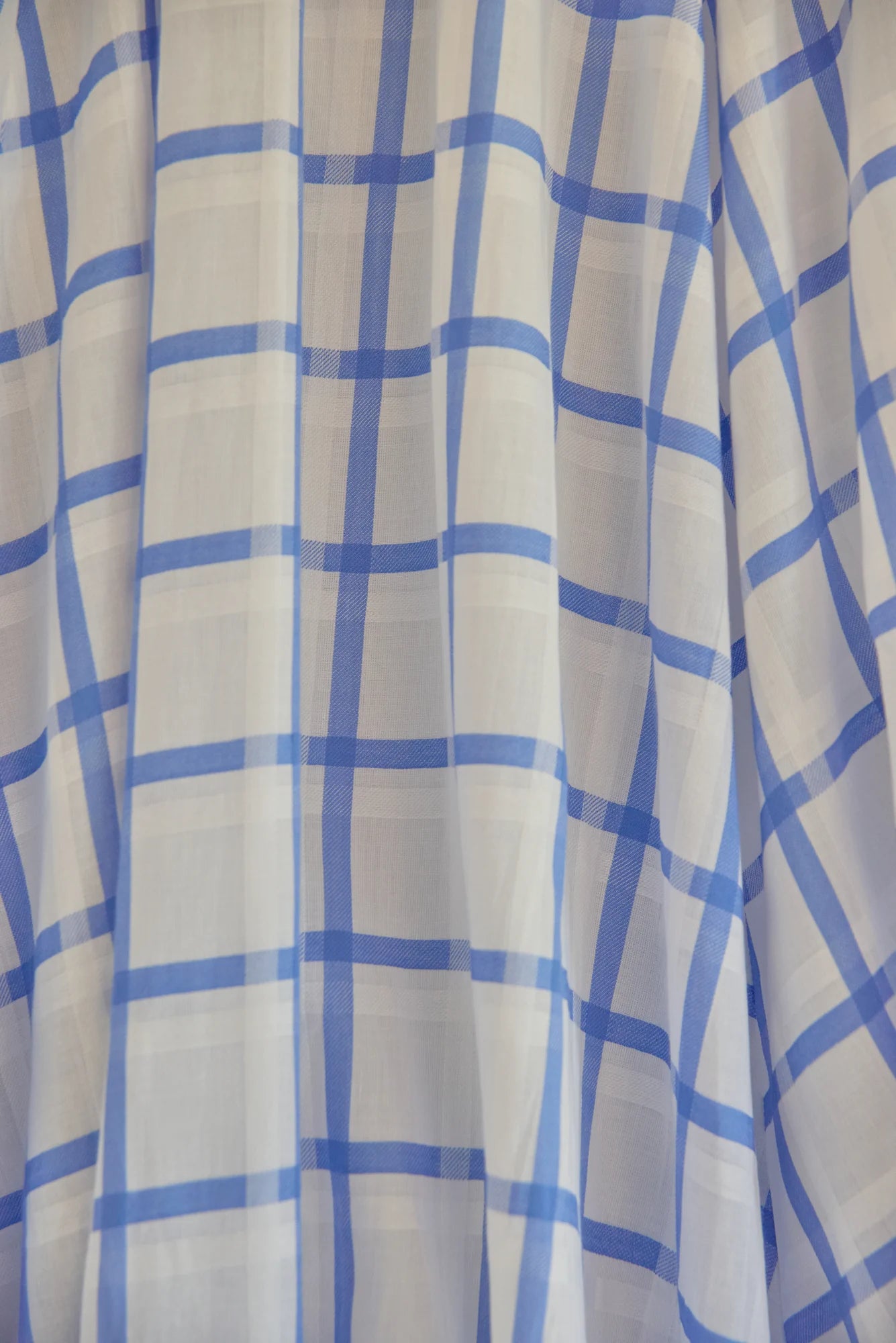 UNISECON Orin skirt in white/blue, detail view