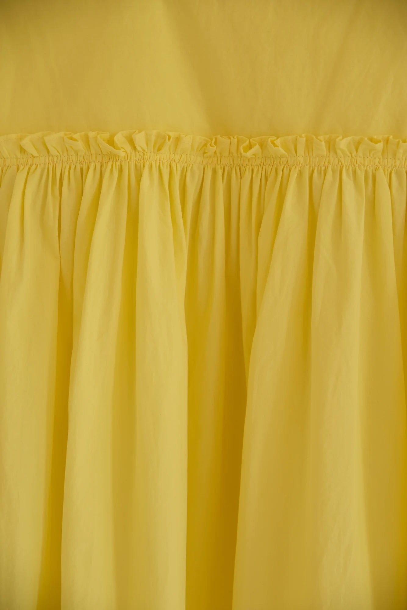 UNISECON Wei top in yellow, detail view