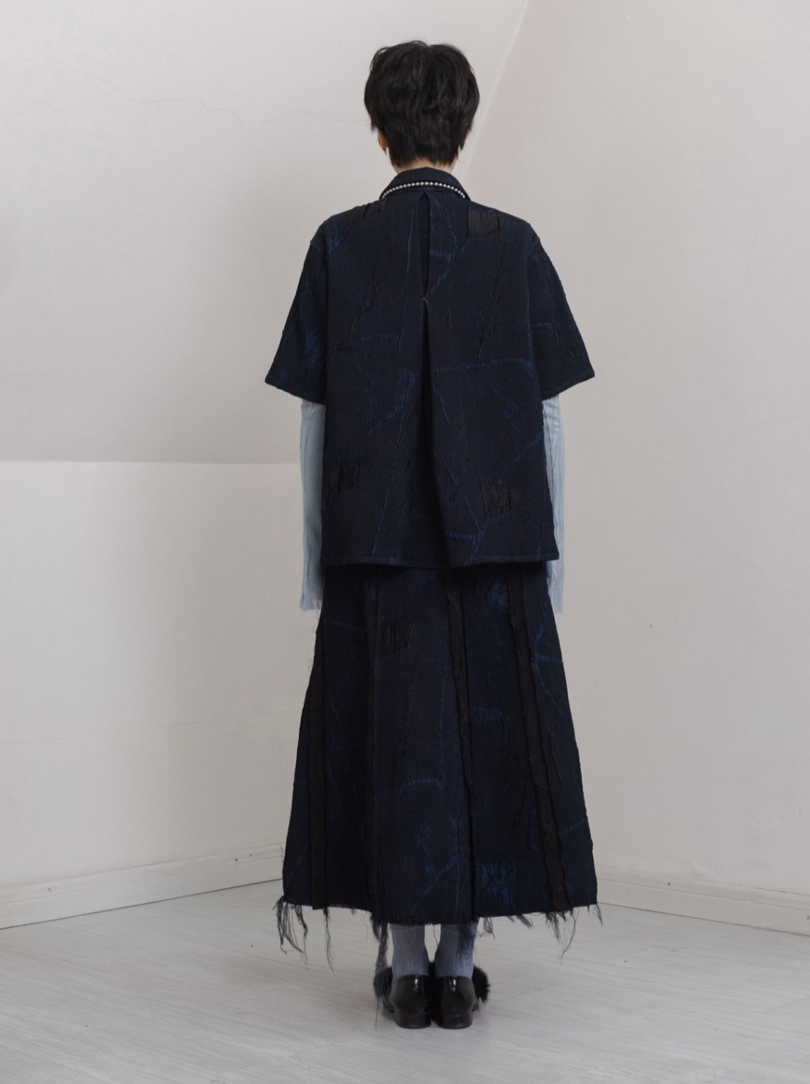 UNISECON AW21 Blue Textured Shirt