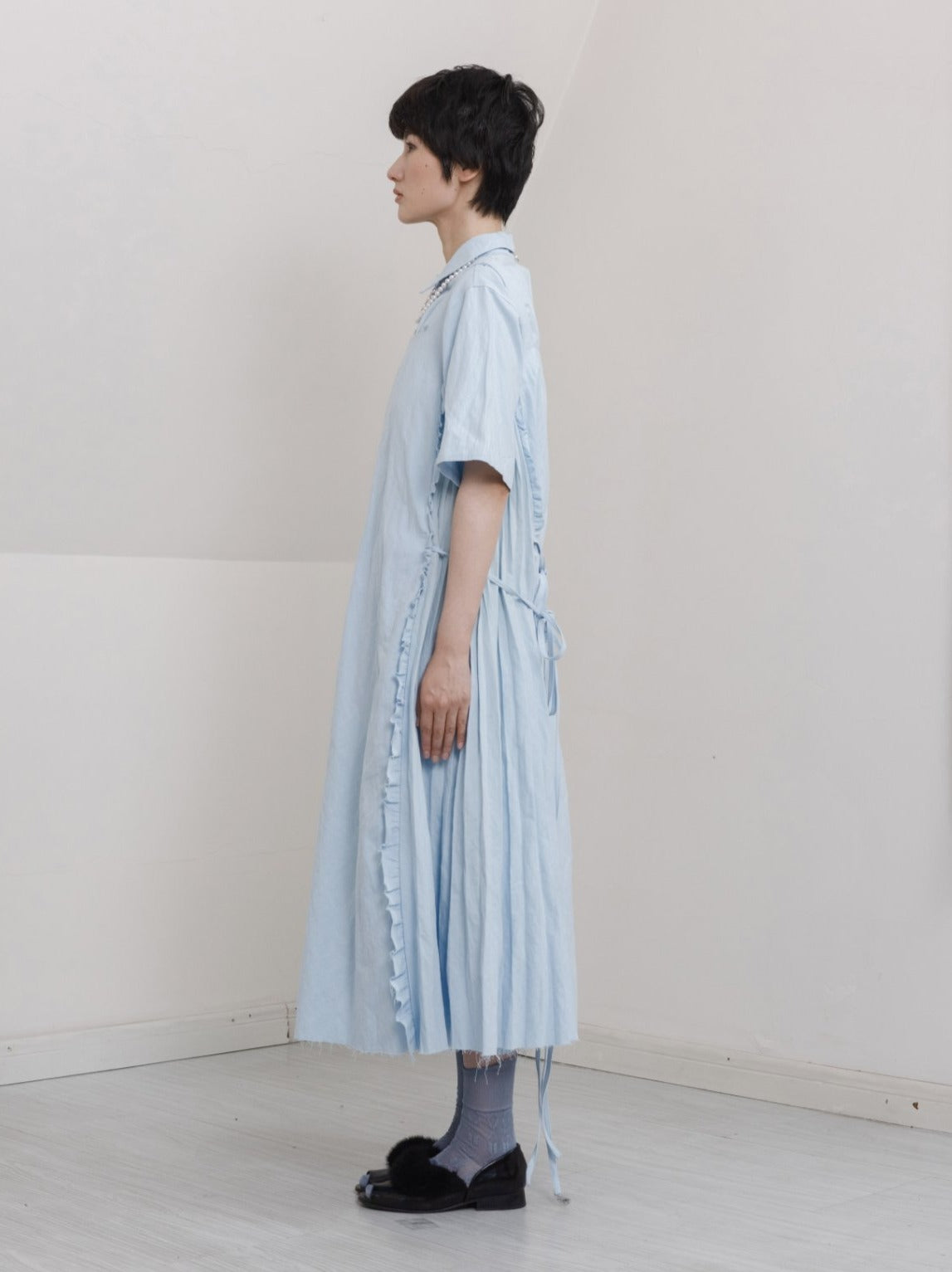 UNISECON AW21 Blue Tied Dress